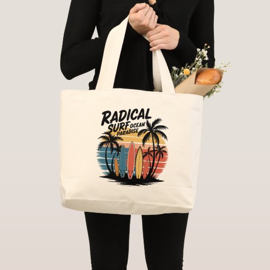 ラディカルサーフ海楽園 ラージトートバッグ (正面(商品))