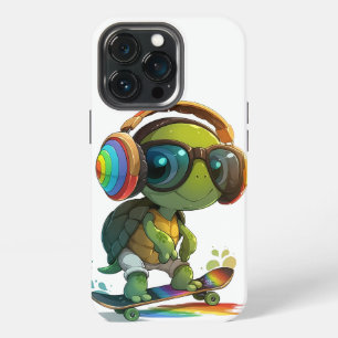 ラディカル・タートル・スケートボーダー iPhone ケース