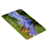 ラディッキオの花の花のミツバチ マグネット (右側)