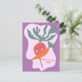 ラディッシュとニンジンが元気に ポストカード (スタンド正面)