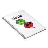 ラディッシュのユーモア満載の野菜パンプン ノートブック (右側)