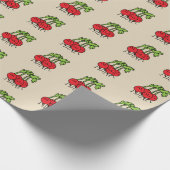 ラディッシュの幸せな束の野菜ラディッシュのグループのorgani ラッピングペーパー (角)