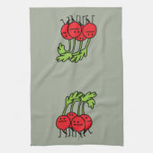 ラディッシュの幸せな束-幸せがあるラディッシュ! キッチンタオル (縦)