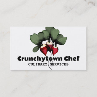 ラディッシュ野菜シェフケータリング名刺 名刺