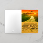 ラディノは良い旅を望む 箔グリーティングカード (外側レイダウン)