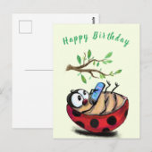 ラディバおもしろいグ誕生日カード ポストカード (正面/裏面)