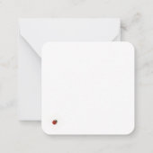 ラディバお洒落グの喜び ノートカード (裏面)