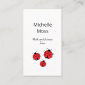 ラディバお洒落グ先生講師かわいい教育 名刺 (正面)