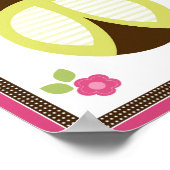 ラディバかわいらしグと花子供部屋アートポスター ポスター (角)