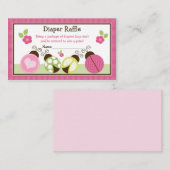ラディバかわいらしグ&フラワーおむつラッフルチケット エンクロージャーカード (正面/裏面)