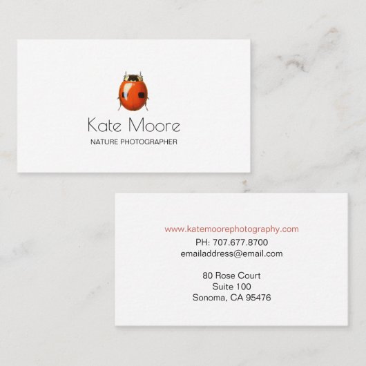 ラディバはっきりしたグ昆虫 名刺 (正面/裏面)