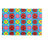 ラディバカラフルグと花 枕カバー (裏面)