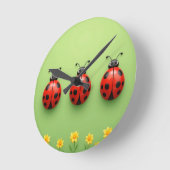 ラディバカラフルグ3 ラウンド壁時計 (傾斜)