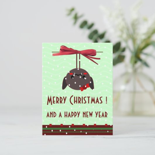 ラディバグかわいいのクリスマス挨拶 シーズンポストカード (スタンド正面)