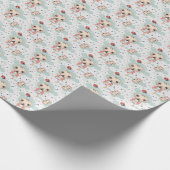 ラディバグかわいいベビーパステルウォーターカラーパターン ラッピングペーパー (角)