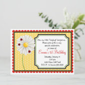 ラディバグとデイジー誕生日招待状 招待状 (スタンド正面)