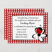 ラディバグとデイジー 招待状 (正面/裏面)