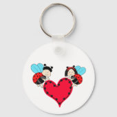 ラディバグとハート キーホルダー (正面)