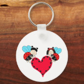 ラディバグとハート キーホルダー (正面)