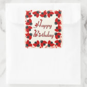 ラディバグとハート スクエアシール (バッグ)