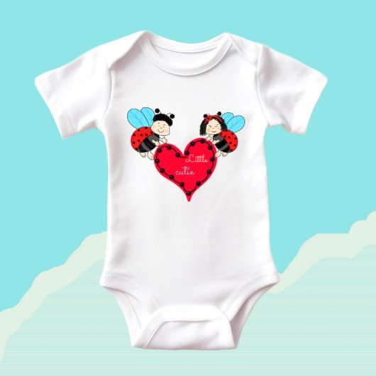 ラディバグとハート ベビーボディスーツ