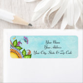 ラディバグとバタフライドードルの花 ラベル (インサイチュ)