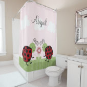 ラディバグとフラワーガールズの子どものシャワーカーテン シャワーカーテン (インサイチュ)