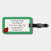 ラディバグと水玉模様デザインラゲッジタグ ラゲッジタグ (裏面横)