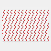 ラディバグと水玉模様デザインラッピング紙彼女 ラッピングペーパーシート (正面)