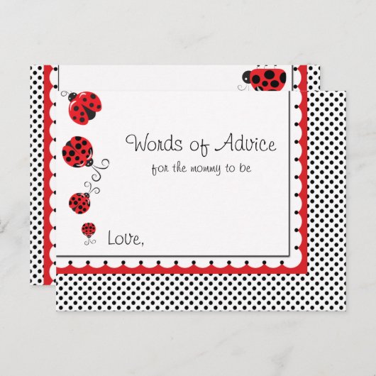 ラディバグと水玉模様モミーアドバイスカード アドバイスカード (正面/裏面)