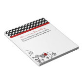 ラディバグと水玉模様 ノートパッド (アングル)