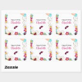 ラディバグと花の誕生日パーティー スクエアシール (シート)