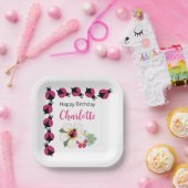 ラディバグと花の誕生日パーティー ペーパープレート (パーティー)