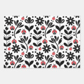 ラディバグと花 ラッピングペーパーシート (正面3)