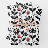 ラディバグと花 ラッピングペーパーシート (インサイチュ)