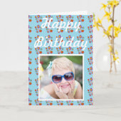 ラディバグと花-誕生日カード カード (黄色い花)