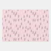 ラディバグと葉ラッピング紙セット3 ラッピングペーパーシート (正面3)