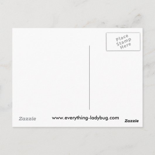 ラディバグのはがき ポストカード (裏面)