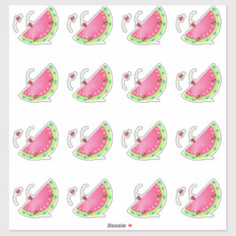 ラディバグのスイカ輪郭シール シール