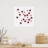 ラディバグのパターンの装飾 ポスター (キッチン)