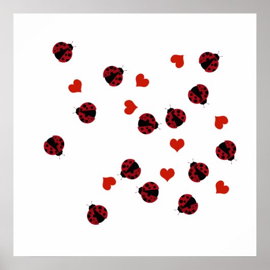 ラディバグのパターンの装飾 ポスター (正面)