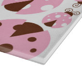 ラディバグのパターン，かわいいラディバグ，ピンクのラディバグ カッティングボード (角)