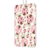 ラディバグのパターン，かわいいラディバグ，ピンクのラディバグ カーエアーフレッシュナー (左)