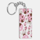ラディバグのパターン,かわいいラディバグ,ピンクのラディバグ キーホルダー (正面左)