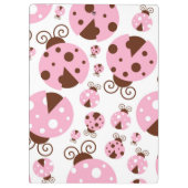 ラディバグのパターン,かわいいラディバグ,ピンクのラディバグ クリップボード (裏面)