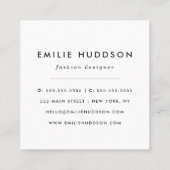 ラディバグのパターン,かわいいラディバグ,ピンクのラディバグ スクエア名刺 (裏面)