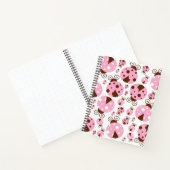 ラディバグのパターン,かわいいラディバグ,ピンクのラディバグ ノートブック (内部)