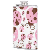 ラディバグのパターン，かわいいラディバグ，ピンクのラディバグ フラスク (左)