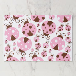 ラディバグのパターン，かわいいラディバグ，ピンクのラディバグ ペーパーパッド