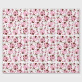 ラディバグのパターン,かわいいラディバグ,ピンクのラディバグ ラッピングペーパー (フラット)